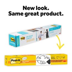 Post-it Dry Erase Whiteboard Film Surface for 4″W x 25.6″H, 3 Ft X 2