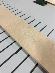 Maple Raw Wood Veneer 2 sheets 55” x 5 1/4” 316M