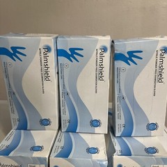 Palmshield Blue Nitrile Power Free Examination Gloves, 100/box (6 Of 100).