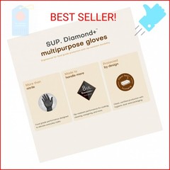 SUPER+ HEAVY DUTY Nitrile Gloves 8 Mil Diamond Texture Disposable Chemical Resis