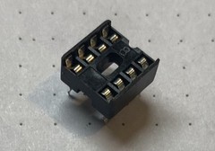 8 (2 x 4) Pos DIP, 0.3″ (7.62mm) Row Spacing Socket Tin Through Hole, 2 Each