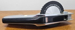 Vintage DYMO 1570 Manual Label Maker Embosser Handheld Chrome Black Tested Works
