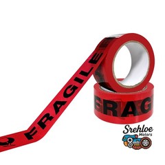 36 Rolls 1.8″ x 100 Yards Red Fragile Tape Black Lettering Box Packing