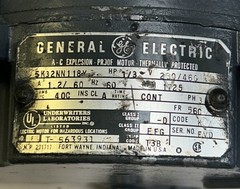 GENERAL ELECTRIC,5K32NN118Y,EXPLOSION PROOF MOTOR 1/3HP 1725RPM 230/460V 56C FR