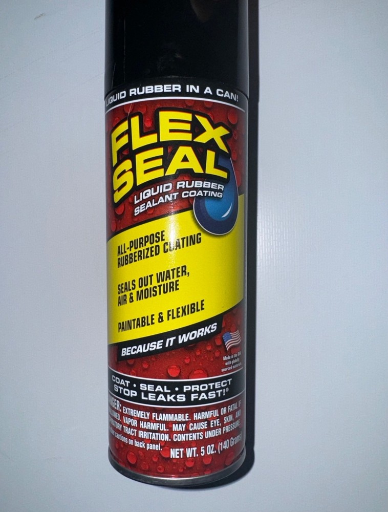 Flex Seal Liquid Rubber Sealant Coating, Stops Leaks Fast, Wet Or Dry -5 oz.