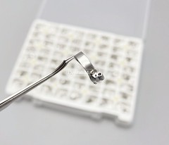 320pc Dental Plain Molar Bands Buccal Tubes Orthodontic 1st Roth MBT 022 #34-41+