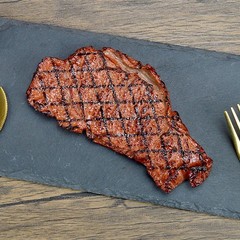 DOYIFUN 2 Pcs Fake Steak Artificial Cooked 5.9 x 2.8 x 0.6 inches, Brown