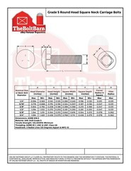 3/8″-16 Grade 5 Full Thread Round Head Carriage Bolts Zinc (Pick Length & Qty)