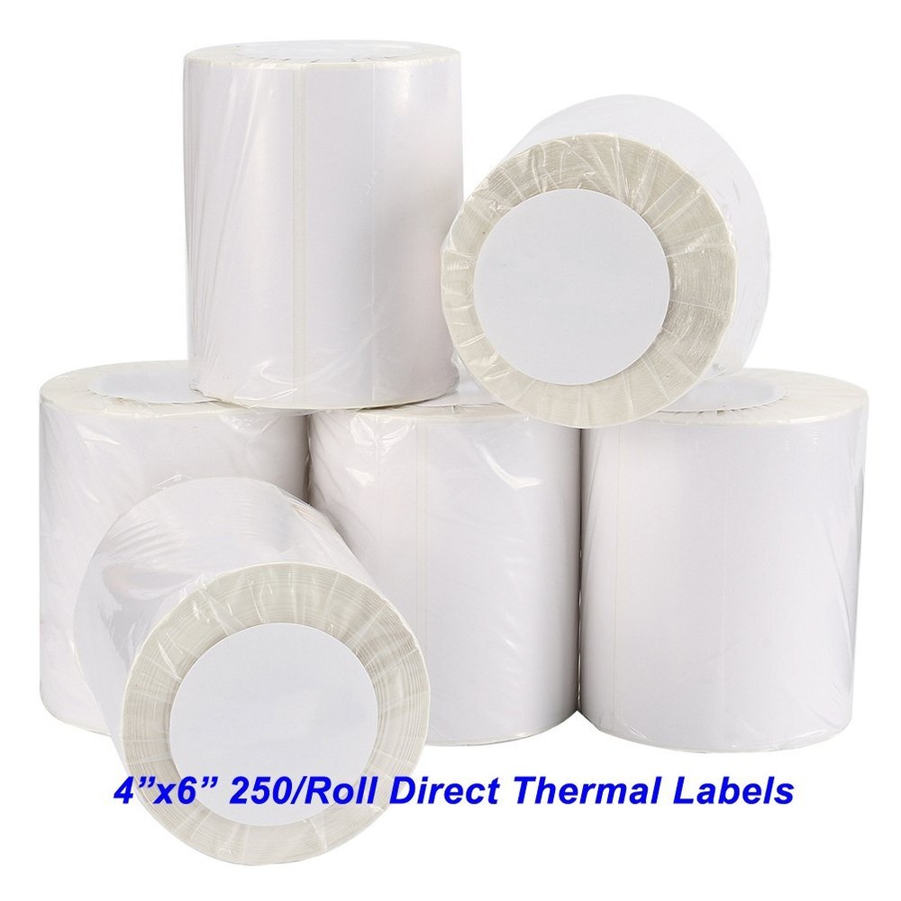 2-40 Rolls Direct Thermal Shipping Labels 4×6 250 Per Roll for Zebra Eltron 2844