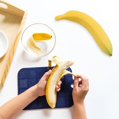 EKDJKK Artificial Fake Fruit, Realistic Banana, As Picture Show