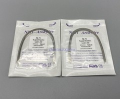 Dental Orthodontic Arch Wire Super Elastic Niti Round Rectangular Natural Form