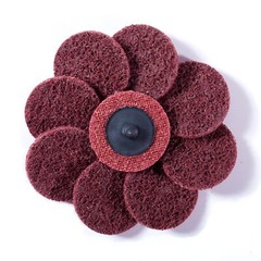 50Pcs 2 in Medium Grit Roll Lock Surface Die Grinder Sanding Quick Change Disc