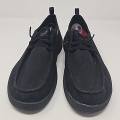 Skechers Mens Shoes Air Cooled Arch Fit Slip Resistant Safety Black Canvas Sz 12