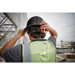 BOLT Green Type 1 Class C Front Brim Vented Hard Hat with 4 Point Ratcheting Sus