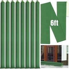 8 Pcs Long Canvas Sandbags for Flooding Sand Tube Bags Flood Protectio…