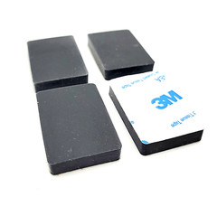 1 1/2″ x 1″ Rectangle Stick on Rubber Feet Bumpers 3/16″ Thick 3M Backed Pads