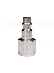 stainless steel quick connect coupler, 1/4″, male plug end, female thread