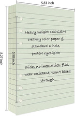 90+54+14 A5 Refill Paper with Undated Monthly Weekly Calendar Planner Inserts