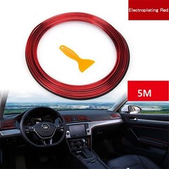 Decoration Car Interior Exterior Styling 5M Red Molding Strip Gap Trim Edge