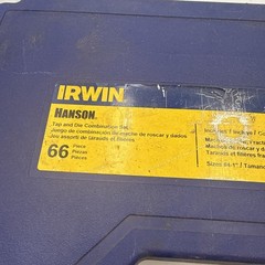 IRWIN HANSON 66 Piece Tap And Die Set ONLY THE BIG BOX Fractional Hex Read
