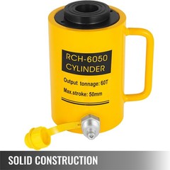 VEVOR 60 Ton 50mm / 4in Stroke Hollow Plunger Hydraulic Cylinder Jack