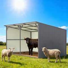 12’x20′ Metal Livestock Shelter Corrosion Resistant for Cattle Horse Sheep