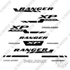 Polaris Ranger 1000 XP Trail Boss Decal Kit UTV -Black- 2025- Aftermarket Kit