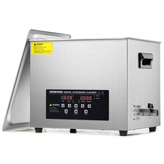 CREWORKS 15L Ultrasonic Cleaner with Degas Gentle Modes 450W Heater 30min Timer