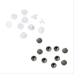 AZDENT Dental Orthodontic Lingual Buttons Bondable Round Base Ceramic /Metal