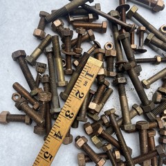 Over 5 Pounds Brass Bronze Cap Screws Etc 1/4 ,5/16 ,3/8