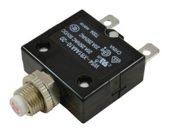 TE Connectivity Circuit Breaker, Thermal, 1P, 250V, 20A – W54-XB1A4A10-20
