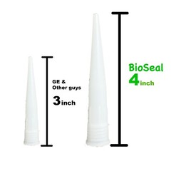 LOT 12-Tubes BioSeal Silicone Caulk Sealant- Kitchen & Bath Grade CLEAR