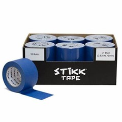 Painters Masking Tape Blue 12 Roll Case Of 3″ x 60 yards (72mm x 55m) STIKK