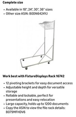 FixtureDisplays 18″ Blueprint File Hanging Clamps 16741-18IN’ B079M91JTP 12 Pack