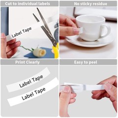 1Pack TZe-252 Red on White 1″ TZe Tape Compatible with Brother PT-D610BT P700