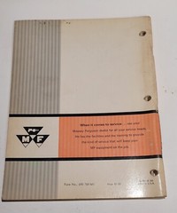Massey Ferguson MF205 SP Combine Operator’s Manual