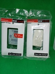 10 PACK TAYMAC MASQUE 1-Gang Plastic Wall Plate (White Larger) GFI 5000W
