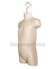 2 TODDLER MANNEQUIN TORSOS SET FLESH BLACK 2 BABY HANGING DRESS FORMS