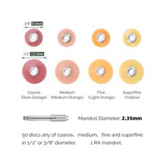Dental Composite Finishing Polishing Discs 9.5mm 12.7mm Wheel Mandrel CA 2.35mm