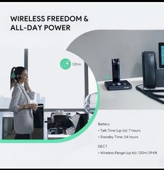 Yealink WH63 Teams DECT Wireless Headset New Sealed – Certified Microsoft Teams