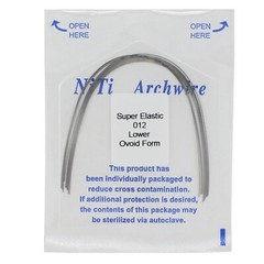 Dental Orthodontic Elastic Niti Arch Wire Round Ovoid 012 014 016 18 Upper Lower