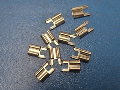 (25PCS) 01000057H Fuse Clips PC Auto Clip Brass & Tin Plated