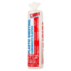 Clear Plastic Sheeting 10 ft x 25 ft 3.5 Mil Poly Film Roll for Vapor Barrier