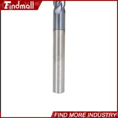 5Pcs Carbide End Mill 1/4″ 4 Flute Ball Nose 2-1/2″ Overall Length -TIALN COATE