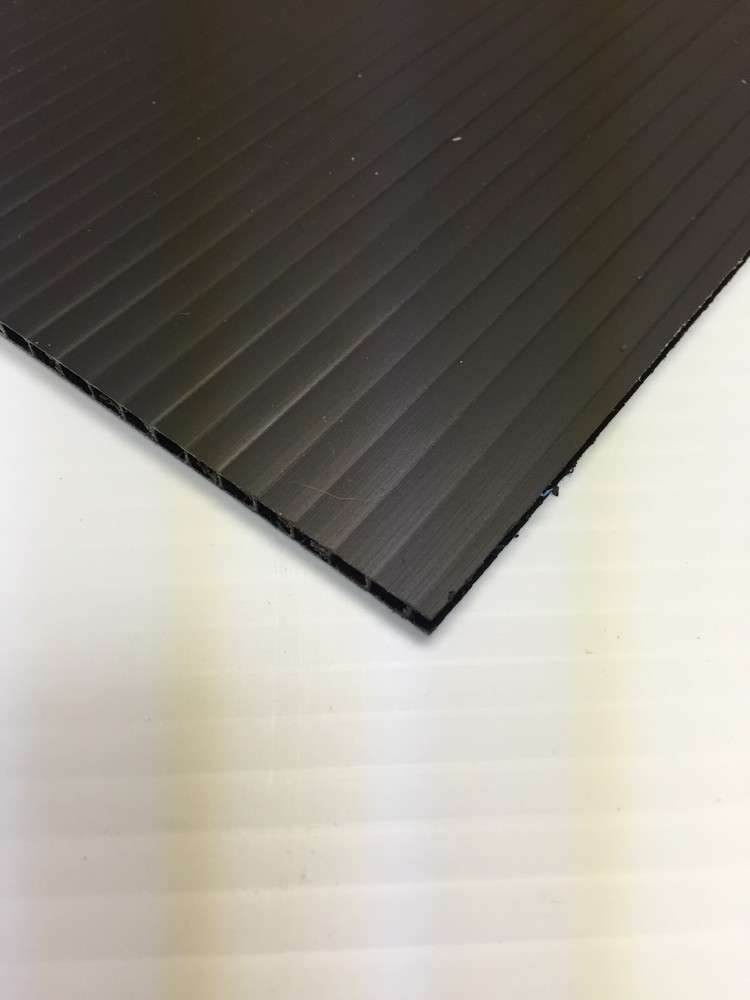 4mm Black 24 x 24 (10 pack) Corrugated Plastic Coroplast Sheets Sign