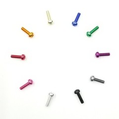 M3 x 6/8/10mm Screws – 7075-T651 Aluminum Alloy Colored Blue – ( 10 pcs ea)