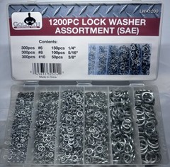 1200pc Goliath Industrial Lock Washer Assortment Kit (SAE) – LWA1200