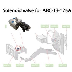 Landhonor Solenoid Valve 12V Hydraulic for ABC-13-125A Articulating Brush Cutter