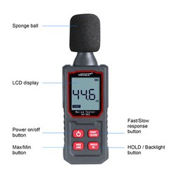 Portable digital sound meter professional precise decibel tester 30-130dB