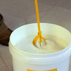 Paint & Mud Mixer Drill Stirrer Tool Hex Head for 1-5 Gallon Buckets Yellow